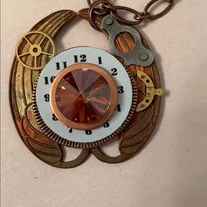 Steam punk copper necklace